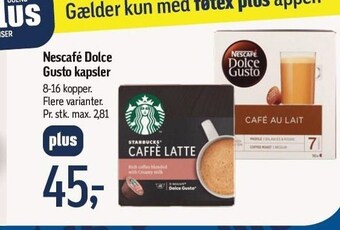 Føtex Nescafé dolce gusto kapsler tilbud