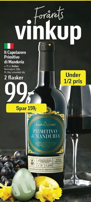 Føtex Il capolavoro primitivo di manduria tilbud