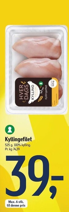 Føtex Kyllingefilet tilbud