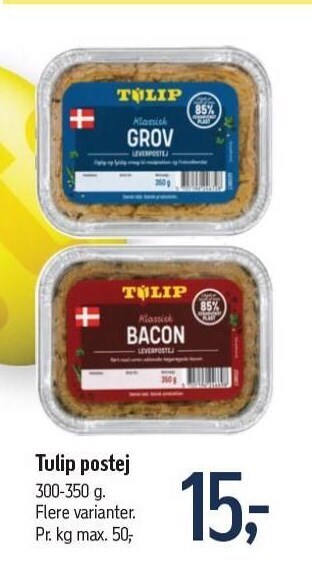 Føtex Tulip postej tilbud