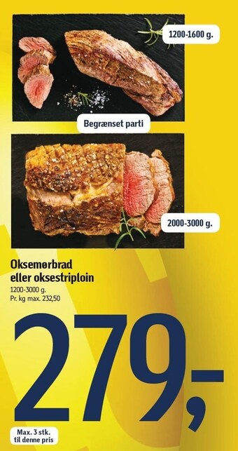 Føtex Oksemørbrad eller oksestriploin tilbud