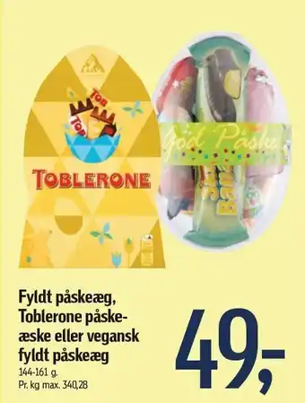 Føtex Fyldt påskeæg, toblerone påskeæske eller vegansk fyldt påskeæg tilbud