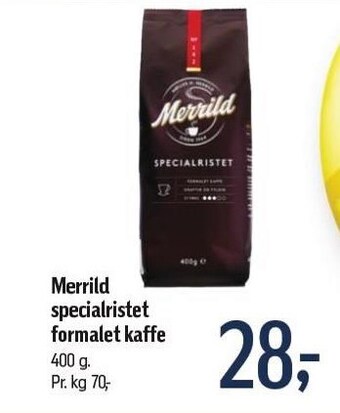 Føtex Merrild specialristet formalet kaffe tilbud