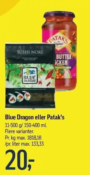 Blue dragon el. patak's