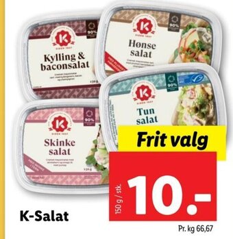 Lidl K-Salat tilbud