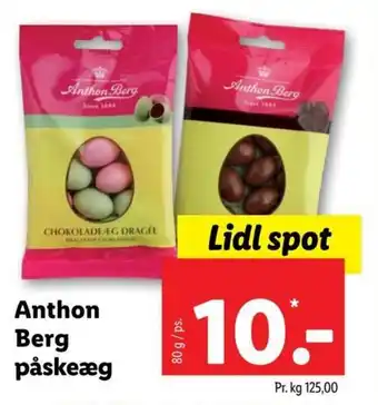 Lidl Anthon Berg Påskeæg tilbud