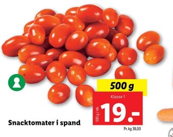Snacktomater i Spand