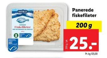 Lidl Panerede Fiskefileter tilbud