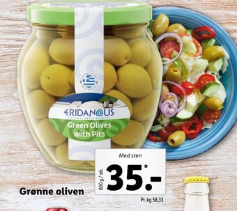 Lidl Grønne Oliven tilbud