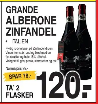 ABC Lavpris Alberone zinfandel tilbud