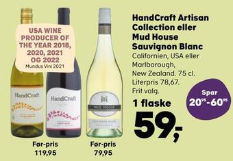 Handcraft artisan collection eller mud house sauvignon blanc