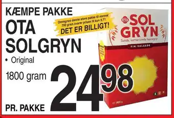 ABC Lavpris Ota solgryn ryn tilbud