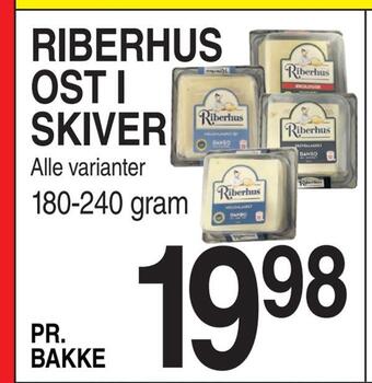 ABC Lavpris Riberhus ost i skiver tilbud