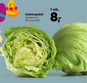 Kvickly Icebergsalat tilbud