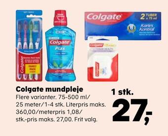 Kvickly Colgate mundpleje tilbud