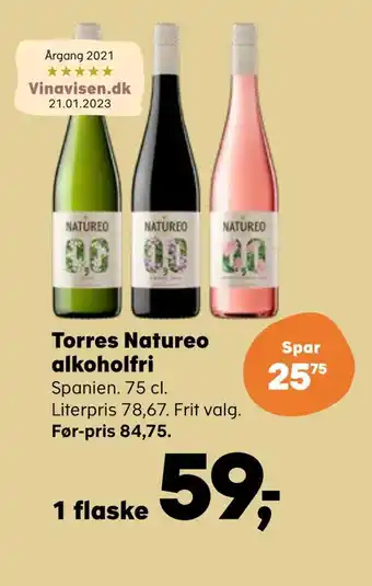 SuperBrugsen Torres natureo alkoholfri tilbud