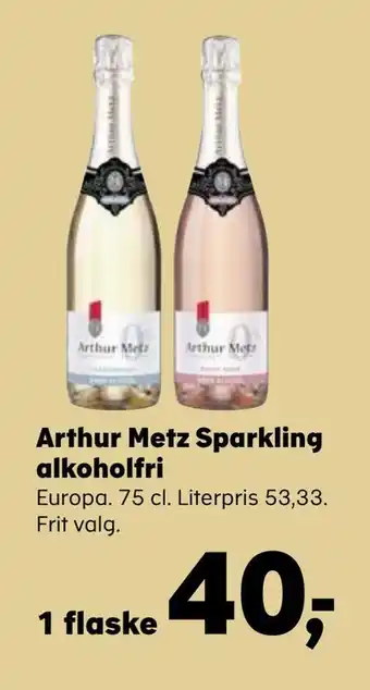 Kvickly Arthur metz sparkling alkoholfri tilbud