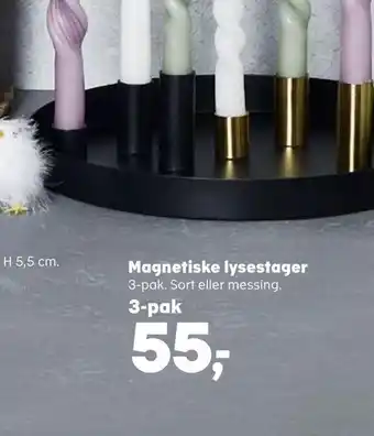 Kvickly Magnetiske lysestager tilbud