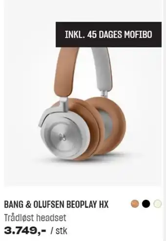 Hi-Fi Klubben Bang & Olufsen Beoplay HX Trådlost Headset tilbud