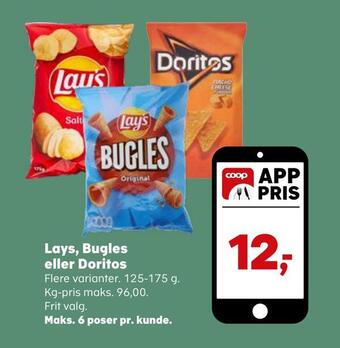 Lays, bugles eller doritos