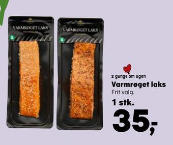 SuperBrugsen Varmrøget laks tilbud