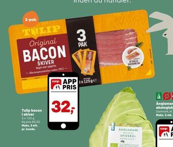 SuperBrugsen Tulip bacon i skiver tilbud