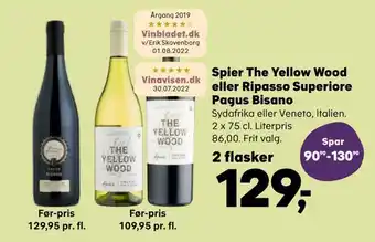 Spier the yellow wood eller ripasso superiore pagus bisano