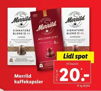 Merrild kaffekapsler