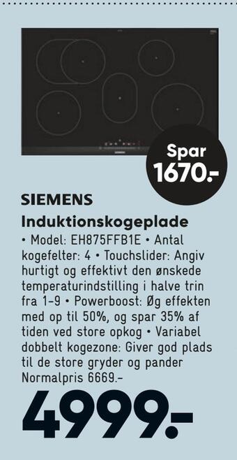 Bilka Induktionskogeplade tilbud