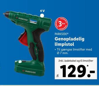 Lidl Genopladelig limpistol tilbud