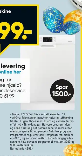 Bilka Opvaskemaskine frit valg tilbud