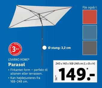Lidl Parasol tilbud