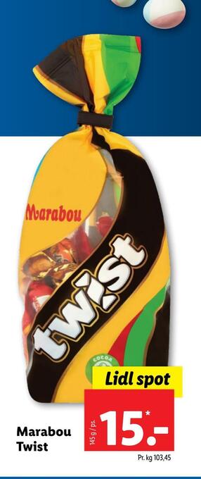 Lidl Marabou twist tilbud