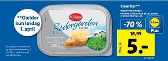Lidl Smørbar tilbud