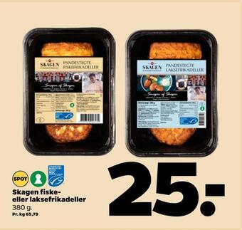 Skagen fiske eller laksefrikadeller