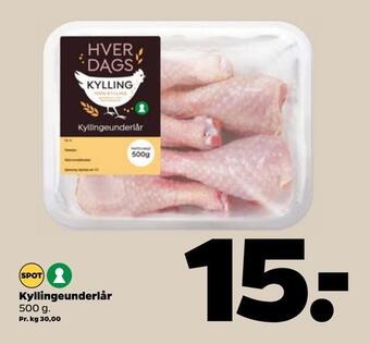 Netto Kyllingeunderlår tilbud