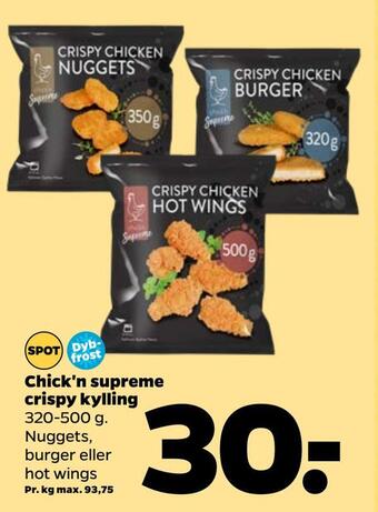 Netto Chick'n supreme crispy kylling tilbud