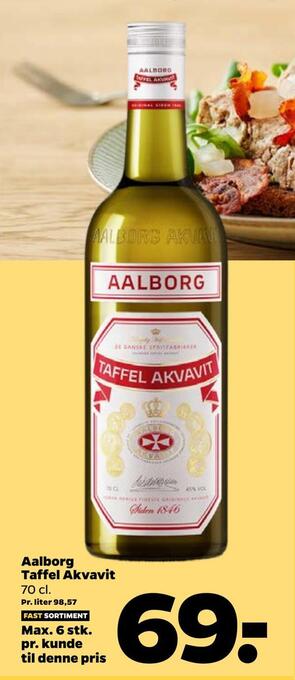 Netto Aalborg taffel akvavit tilbud
