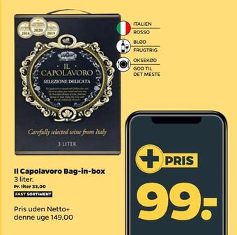Netto Il capolavoro bag-in-box tilbud