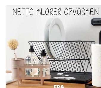 Netto Opvaskestativ med bakke tilbud