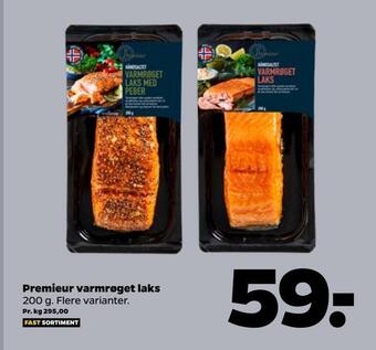 Netto Premieur varmrøget laks tilbud
