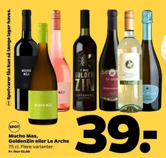 Netto Mucho mas, goldenzin eller le arche tilbud