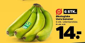 Økologiske uuru bananer