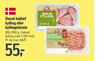 Føtex Dansk hakket kylling eller kyllingelårmix tilbud