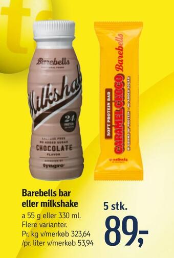 Barebells bar eller milkshake