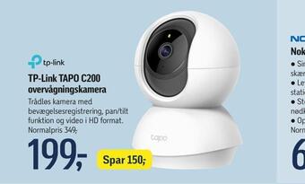 Føtex Tp-link tapo c200 overvågningskamera tilbud
