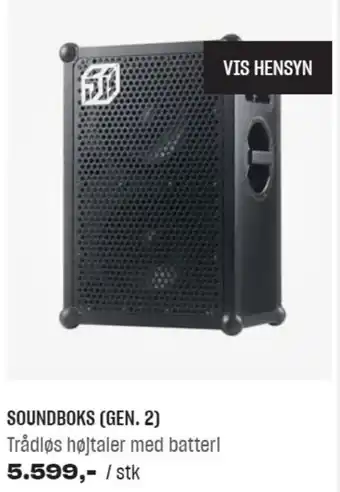 Hi-Fi Klubben Soundboks ( Gen.2) tilbud