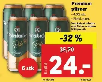 Lidl Premium Pilser tilbud
