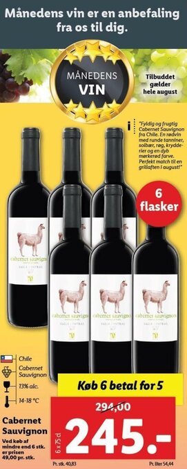 Lidl Cabernet Sauvignon tilbud