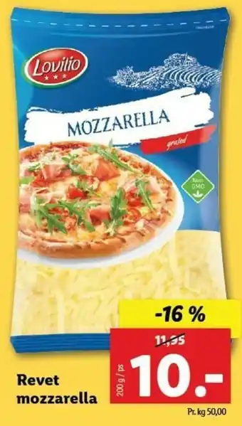 Lidl Revet Mozzarella 200g tilbud